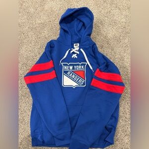 NHL Blue and Red New York Rangers Sweater
